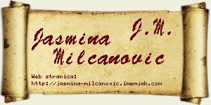 Jasmina Milčanović vizit kartica